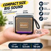7W Portable Bluetooth Speaker with LED Lights, (Please rise the volume of the speaker by long pressing ' + ' OR " >>I " to get its best sound),  1200mAh Battery & Bluetooth 5.3