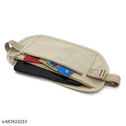 Travel Money Belt Waterproof Passport Holder Waist Bag Hidden Travel Wallet Secure Bum Bag for Running Walking Slim Secret Security