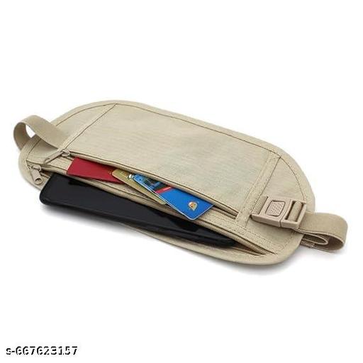 Travel Money Belt Waterproof Passport Holder Waist Bag Hidden Travel Wallet Secure Bum Bag for Running Walking Slim Secret Security