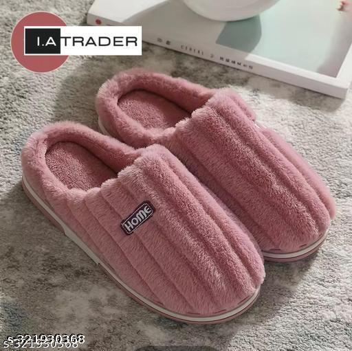 Barbie Fur Winter and Autumn Slipper for Women And Girls Flip Flops Winter Carpet Slippers for Bedrooms (Pack of 1, Pair) Multicolor