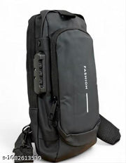 Waterproof Polyester Slim Unisex Crossbody Sling Bag Chest Backpack Men's Shoulder Bag, Leisure Travel Handbag, Hard Shell Anti-Theft Chest Bag