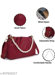 Woman and  girl selling  bags party wear sling bag for mekup barthday party