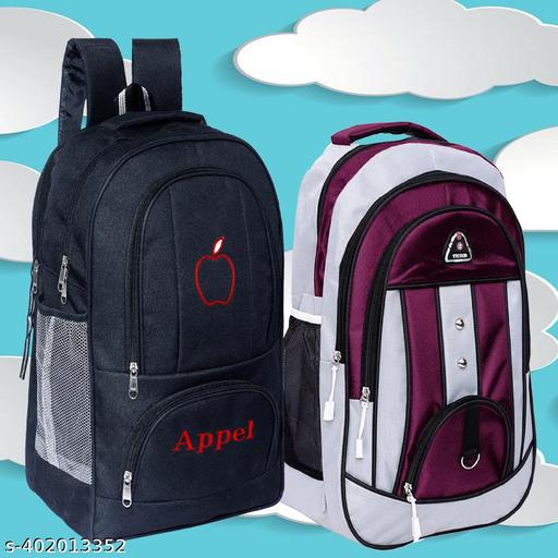 Elite 34L All Season Men's Backpack Suitable for Higher Grade School / College Students / Office/ Laptop bags for all day use Water-Resistance Fabric (Combo Pack of 2)