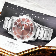 Lorenz Day & Date Edition Brown Dial Analog Watch for Men | Watch for Boys- MK-4033R