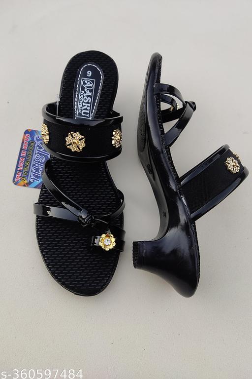 Asku Footwear & Fashion’s Trendy Heel Sandals With Cushioned Sole And Sturdy Construction For Everyday Use And Comfortable Heels With Strong Stone, Best Fitting & Pasting Without Damaged ( safe home delivery ), Water Proof /