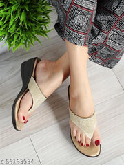 Twinsshoe Women's Casual Partywear Wedge Sandal Chappals