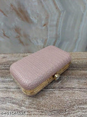 Eyesace® Handicraft Beautiful Sling Box womens Clutch Bag Purse For Bridal, Casual, Party, Wedding Fancy Unique Women Box Clutches With Free Handle
