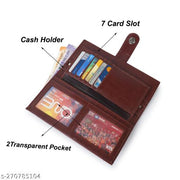 Classic World Women's Faux Leather with Zip Pocket, Multiple Card Holders and Pocket Wallet
