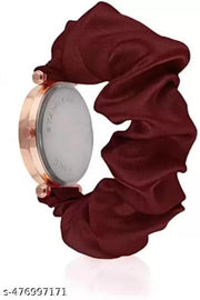 Marron_Green | Ribbin Belt | Black Flower Dial | Combo