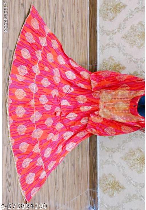 JAIPURI RIYON ANARKALI LONG KURTI