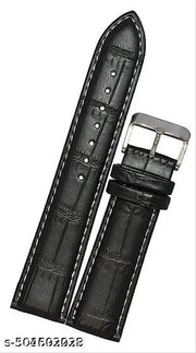 22mm Blue 8 Colors Leather Watch Band, Genuine Leather Replacement Wrist Strap for Men & Smart Watch for All 22mm