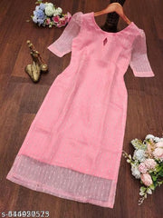 Daily Wear Luxurious Embroidered Heavy Net Kurtis with Sequins and Lining for Women