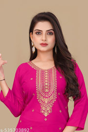 Rani Color  kurti for summer wear for girls and women . we make Cotton Kurti for Summer, kurtis, Rayon kurti ,kurta set all types of collection .