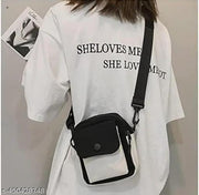 Chain Shopper Mobile Messenger Bag Ladies Canvas Shoulddr long strap for college Travelling, Work