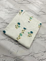 new cotton Embroidery kurti design
