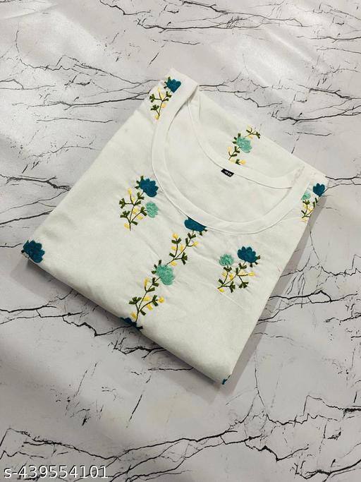 new cotton Embroidery kurti design