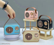 Premium Vintage Retro Bluetooth Speaker with FM Radio, USB, and TF Card Support - Rechargeable Portable Wireless Speaker