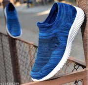 Men's Blue Mesh Running Sport Shoes
