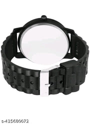 New stylish watch amazing watch wrist watch pu rubber strap watch black colour watch for mens & boys