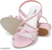 Fashion Gorgeous Ladies Slippers Casua Block Heel Women Sandals | Sandal For Girls | Women Footwear (Pink)