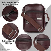 ZOVIRA Sling Cross Body Travel Office Nylon Padded Cross Body Messenger Sling Bag Travel Office One Side Shoulder Bag For Men Women Messenger Bag Brown 1 Black 1 Pack 2