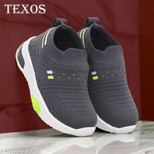 TEXOS Stylish Flyknit Casual Sneakers Shoes For Kids, Boys and Girls