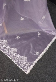 Super Nylon Shining Net Saree Saree with Embroidery work