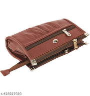 FLIKKER: Casual Women's Attractive Solid Clutch Women's Multi Zip Daily Use Orange Tan Clutches Handbag for Girls Mobile Purse Women