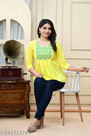 Short kurtis and different variant & colour s embroidery work designer kurtis beautiful short kurtis