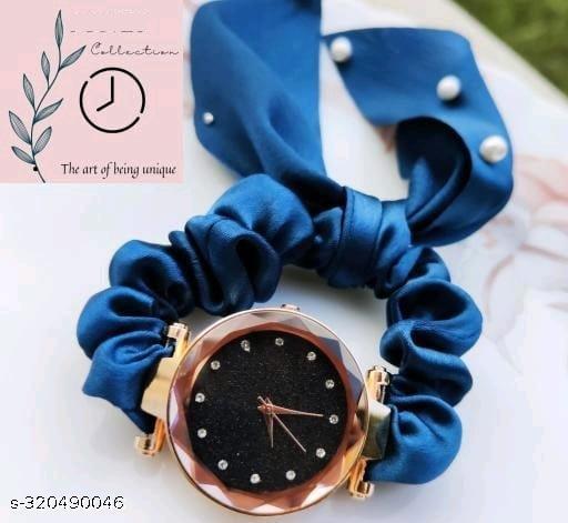 Best Quality Fabric Srcunchis watch for Women&Girls