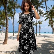 Women Black Organza Bollywood Style Kurti