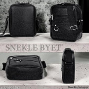 SNEKLE BYET Stylish Professional Casual Synthetic Leather Unisex Bag/Shoulder Bag for Men/Travel Bag/Cross Body Bag/Office Business Bag/Messenger Bag/Stylish Sling Bag for Men & Women
