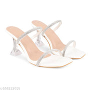 JM LOOKS Women's  Fashion Sandals|Stylish Design Heels for Girls| Heels for women| Women Footwear