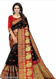 Women Monika Jaquard Banarasi Saree