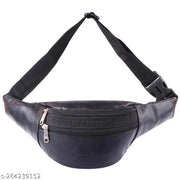 Rockzone-Enterprise-Waist-Bag-For-Men & Women-Leather-Zipper Closure-Adjustable Straps-Stylish waist bag