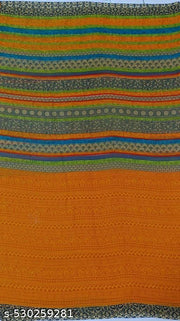 Daily Wear Georgette Saree with Unstitched Blouse Piece