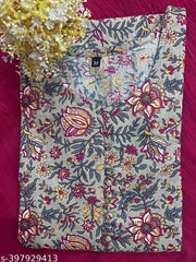 Women Cotton Kurti Floral Print