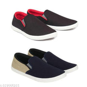 Pack of 2-2s combo shoes for men| black red-blue black- t blue combo shoes in color| comfortable and walking shoes for men
