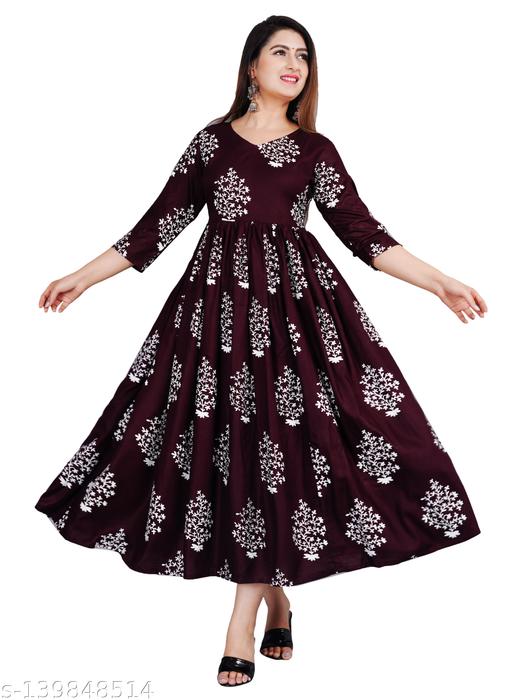 SIPET 1101 new design anarkali kurta (wine)