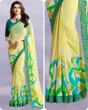 Daily wear fancy Georgette saree