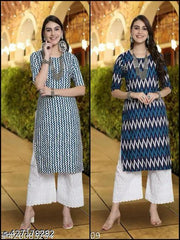 Polyster/Crepe fabric-Fancy Designer Low price Kurti