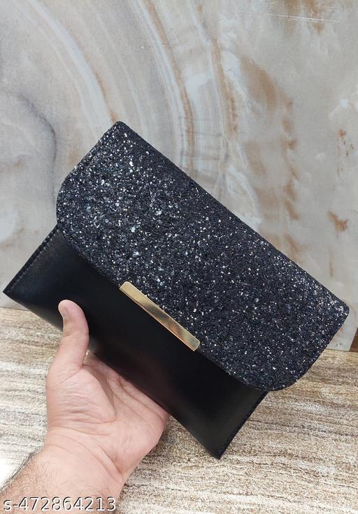 Partywear Shinning Sling Bag/Clutch For Women & Girls.