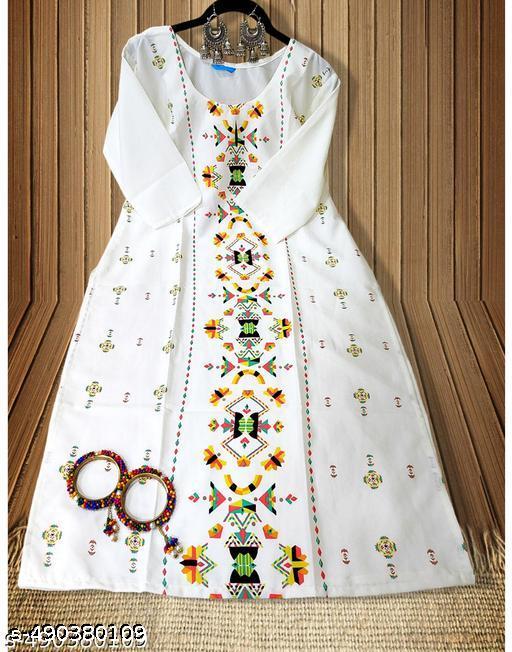 Polyster/Crepe fabric-Premium Kurti For Women