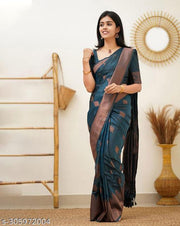 Evocative Soft Designer Banarasi Silk Saree For Woman
