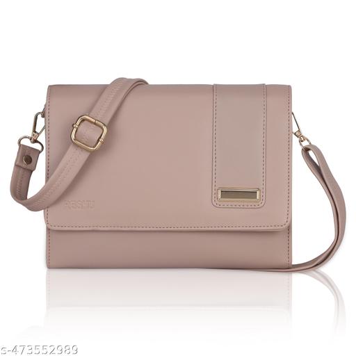 RESHU 6 card slot premium PU leather with heart batch fitting  zipper hand purse for women