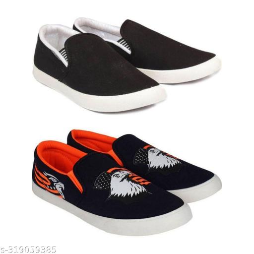 Pack of 2-2s combo shoes for men| black red-blue black- t blue combo shoes in color| comfortable and walking shoes for men