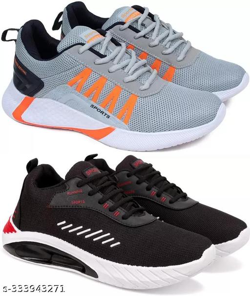 Mesh Sports Shoes For Men Combo Pack of 2 Pack of 2