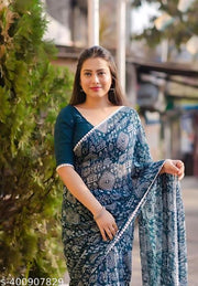 Chiffon Saree New Collection