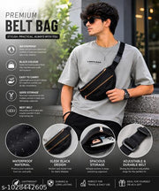 Crossbody Waist Pack, Urban Sling Pouch, Premium Chest Pack, Fashion Shoulder Bag, Water Resistant Waist Bag,