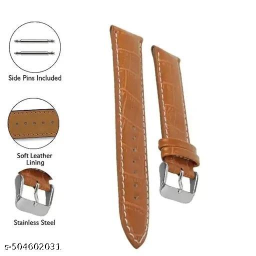 22mm Blue 8 Colors Leather Watch Band, Genuine Leather Replacement Wrist Strap for Men & Smart Watch for All 22mm